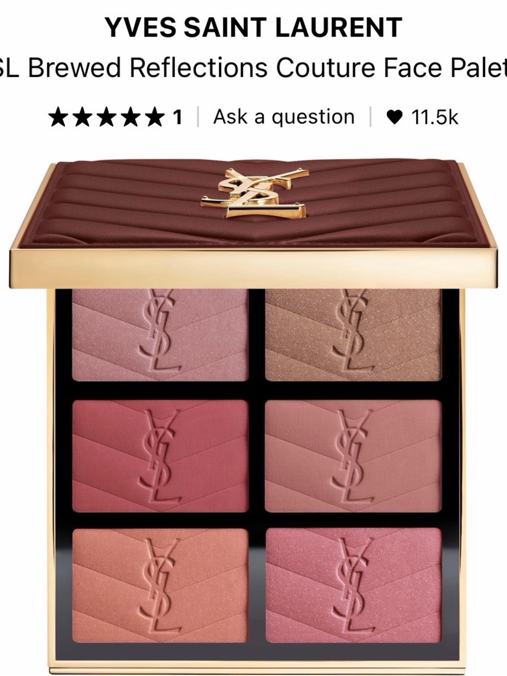 Yves Saint Laurent Couture Face Palette Brewed Reflections
